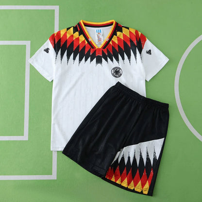 Germany Deutschland 1994 Home Retro Kids Kit Jersey KinderTrikot Maillot Enfant
