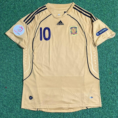 Cesc Fabregas 10- Spain EURO 2008 Retro Football Jersey