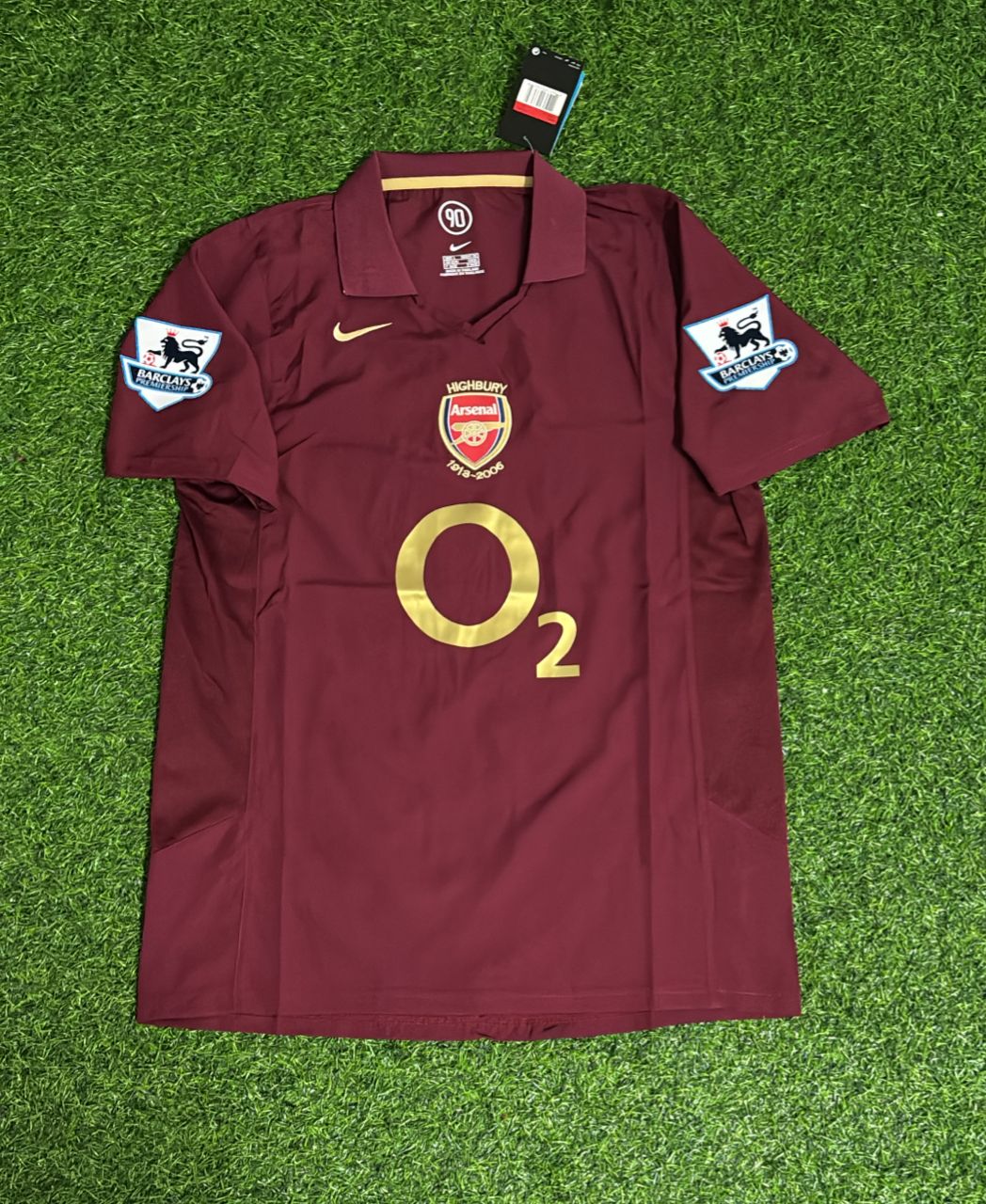 Cesc Fàbregas Arsenal 2006 Highbury Burgundy Retro Football Jersey