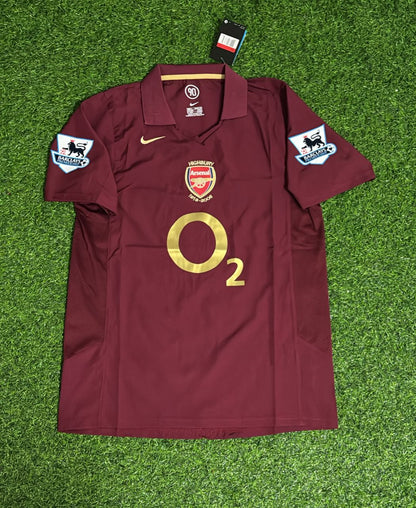 Cesc Fàbregas Arsenal 2006 Highbury Burgundy Retro Football Jersey