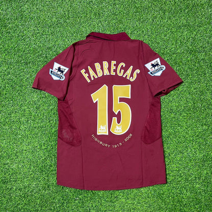 Cesc Fàbregas Arsenal 2006 Highbury Burgundy Retro Football Jersey