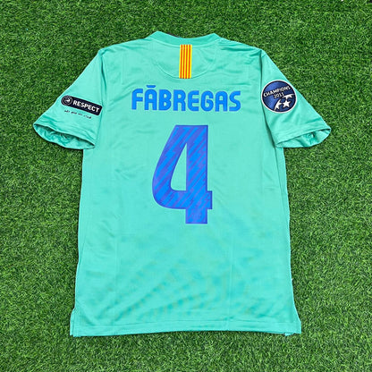 Cesc Fabregas Barcelona 2011 Away Retro Football Jersey Kit