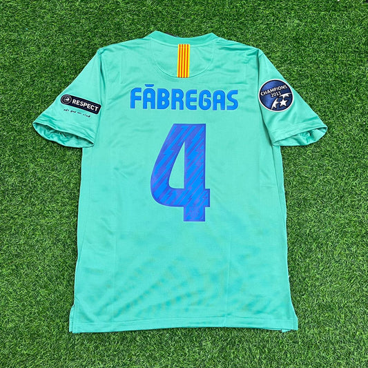 Cesc Fabregas Barcelona 2011 Away Retro Football Jersey Kit