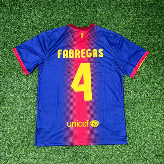 Cesc Fabregas Barcelona 2012-2013 Home Retro Football Jersey