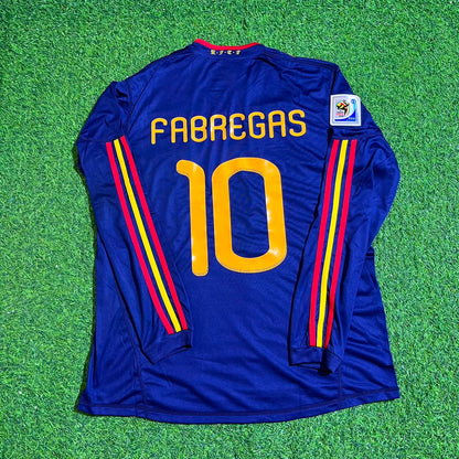 Cesc Fabregas - Spain 2010 World Cup Final Retro Jersey Trikot