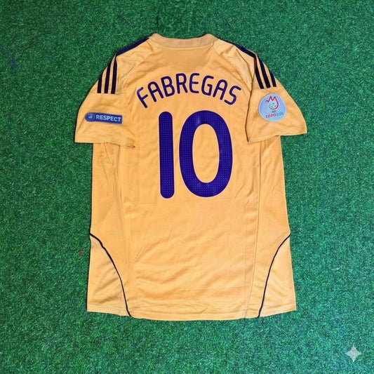 Cesc Fabregas 10- Spain EURO 2008 Retro Football Jersey