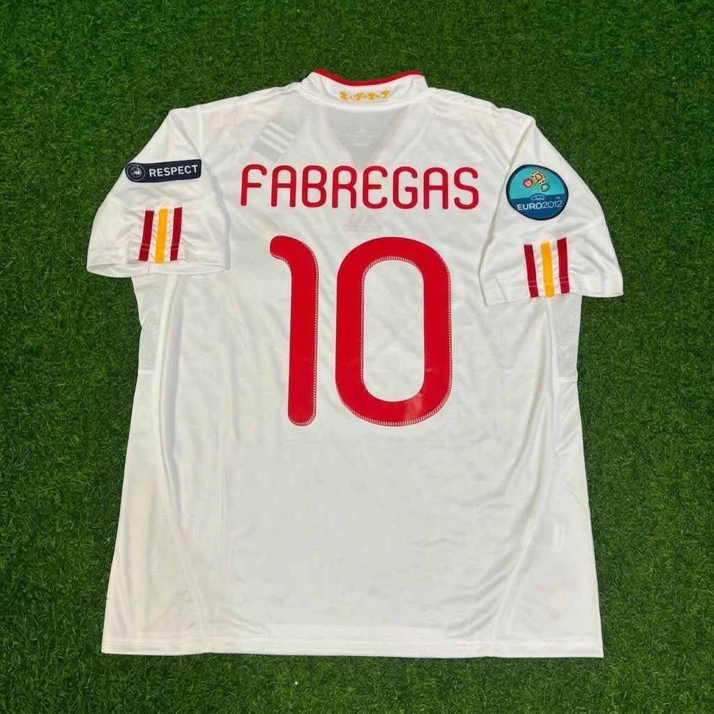 Cesc Fabregas Spain EURO 2012 Final Retro Football Jersey Kit