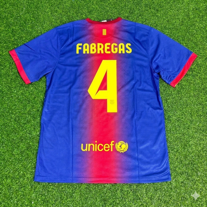 Cesc Fabregas Barcelona 2012/2013 Retro Home Football Jersey