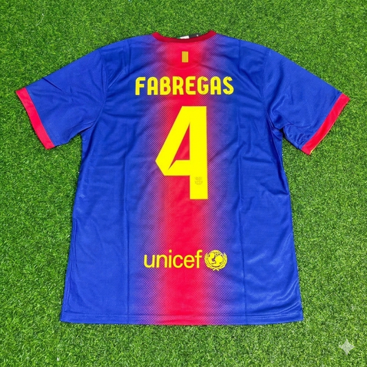 Cesc Fabregas Barcelona 2012/2013 Retro Home Football Jersey