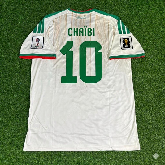 Fares Chaibi Algeria 2026 World Cup White Football Jersey