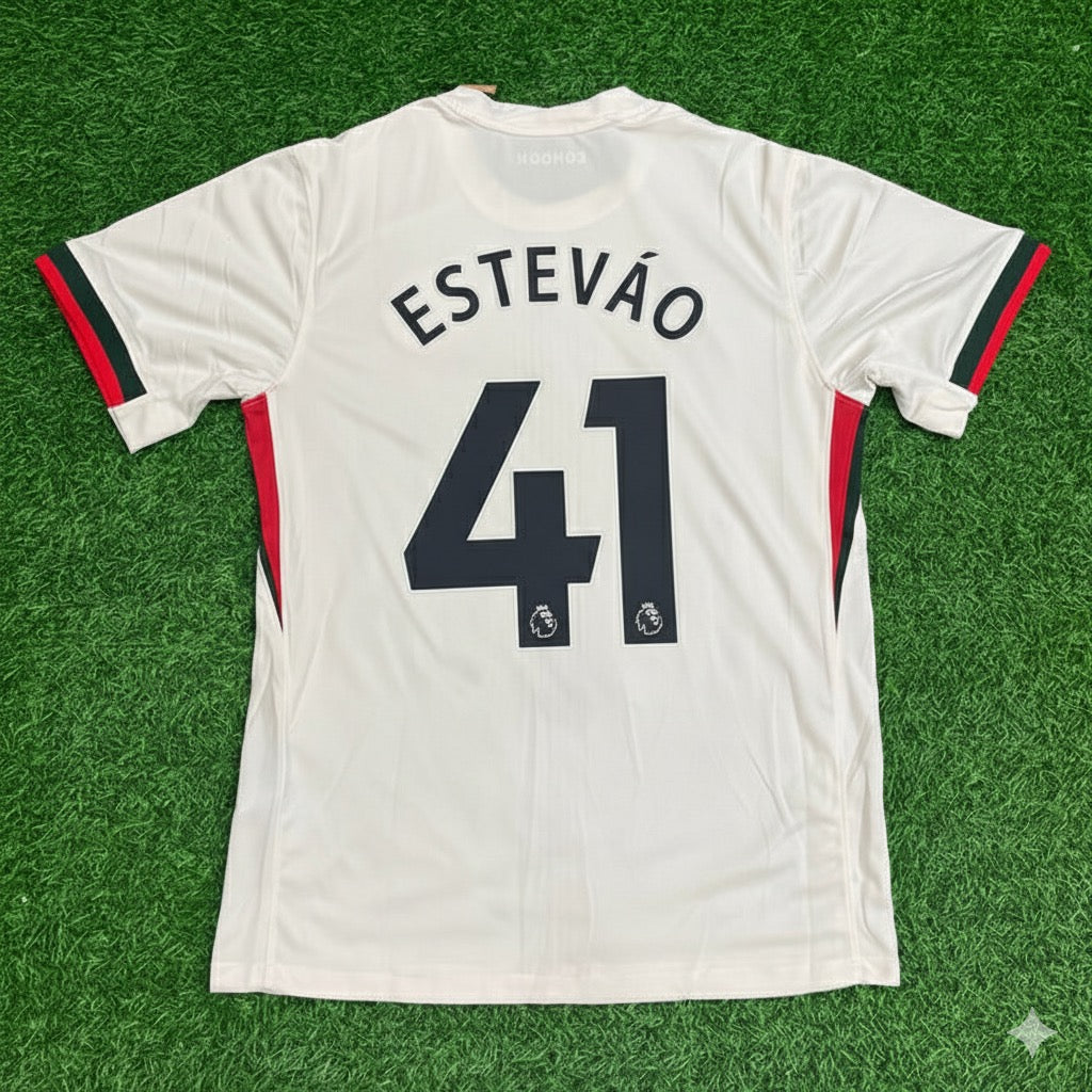 Estêvão Chelsea 2026 White Jersey Maillot Trikot Maglia Soccer Shirt