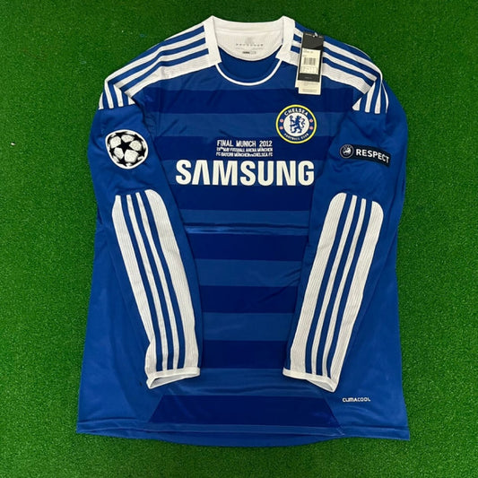 Chelsea Champhions League 2012 Munich Final Retro Long Sleeve Jersey