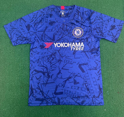 Chelsea FC 2019 2020 Blue Retro Kit Jersey Trikot Maglia Maillot Soccer Shirt