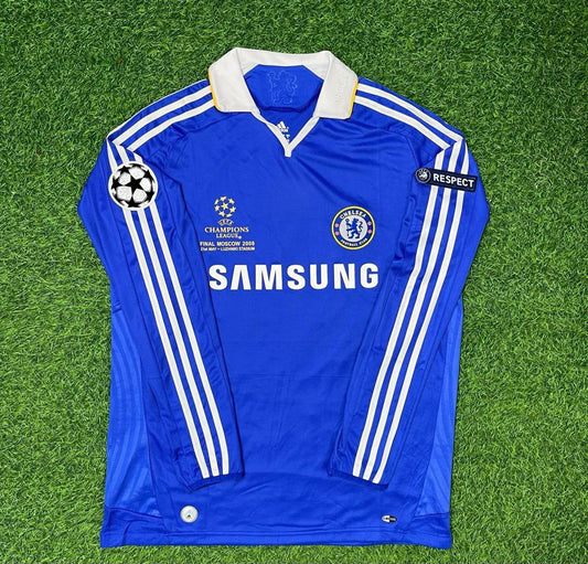 Chelsea 2008 Champions League Final Long Sleeve Football Jersey
