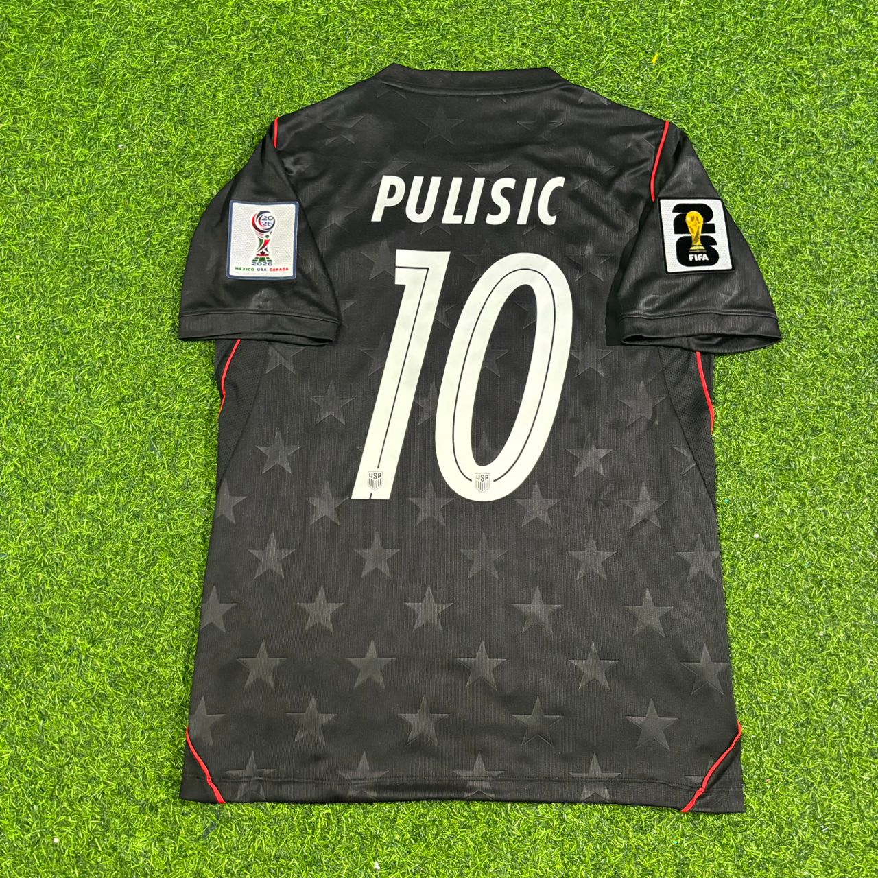 Christian Pulisic USA 2026 World Cup Black Football Jersey