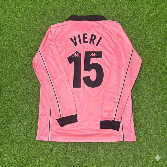 Christian Vieri #15 Juventus 1995 Pink Maglia Kit Jersey Trikot Maillot