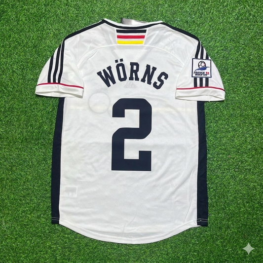 Christian Wörns Deutschland 1998 Weltmeisterschaft Retro Fußballtrikot