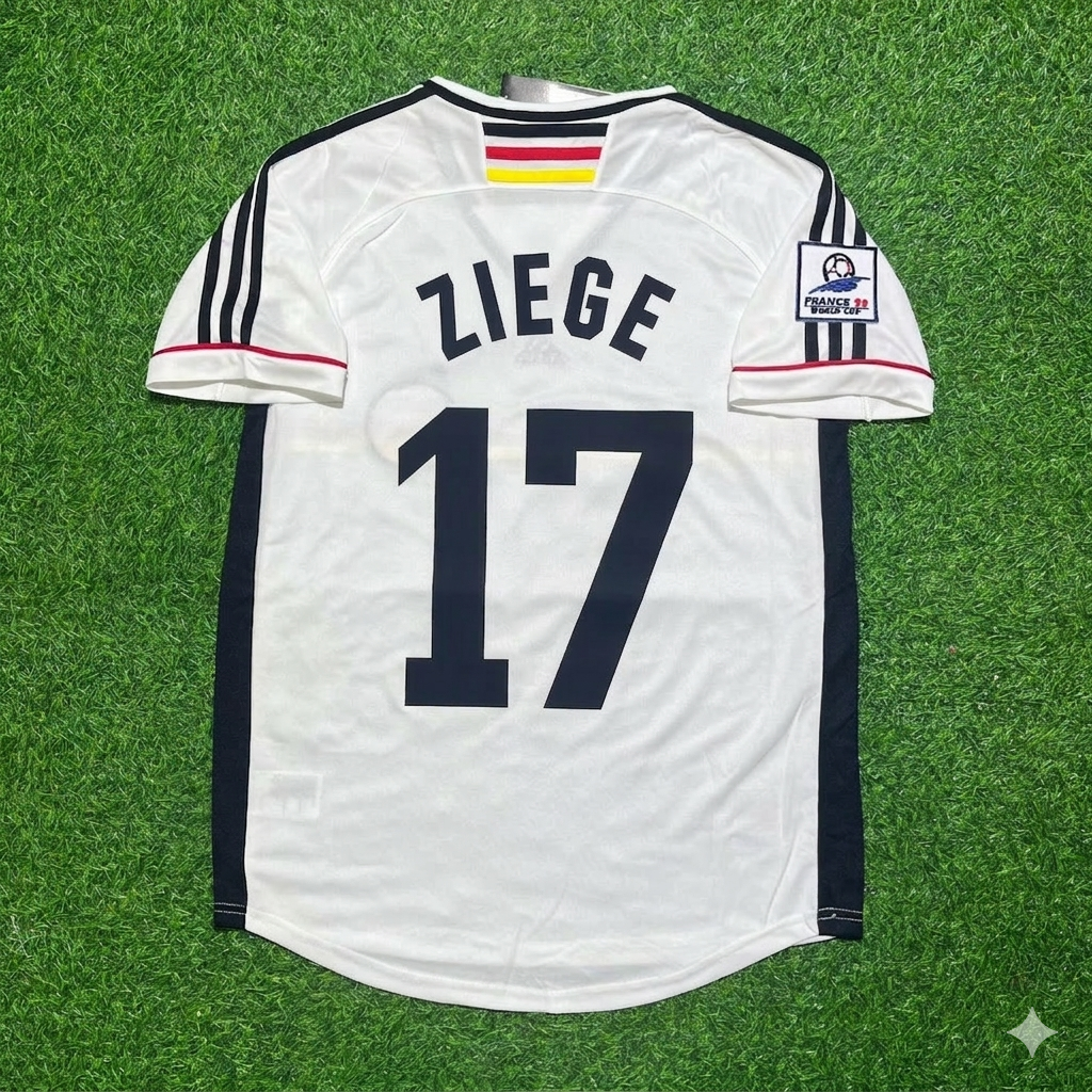 Christian Ziege Deutschland 1998 Weltmeisterschaft Retro Fußballtrikot