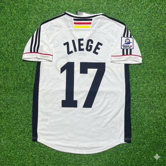 Christian Ziege Deutschland 1998 Weltmeisterschaft Retro Fußballtrikot