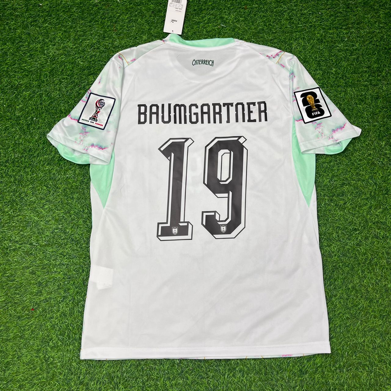 Christoph Baumgartner Austria White 2026 World Cup Football Jersey