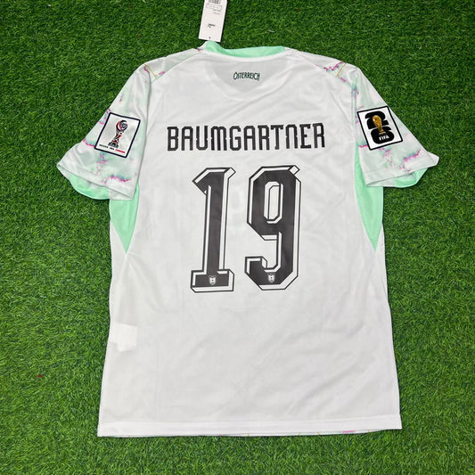 Christoph Baumgartner Austria White 2026 World Cup Football Jersey