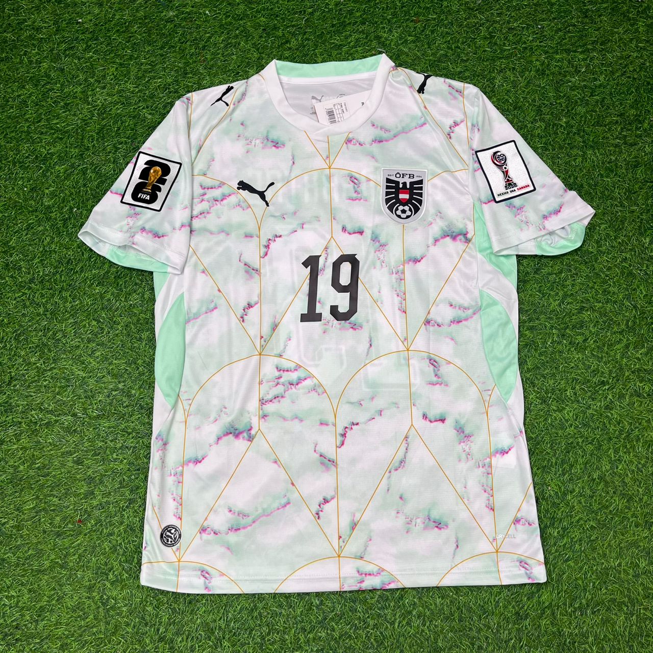 Christoph Baumgartner Austria White 2026 World Cup Football Jersey