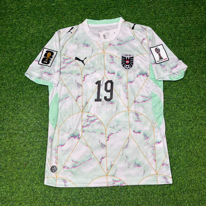 Christoph Baumgartner Austria White 2026 World Cup Football Jersey