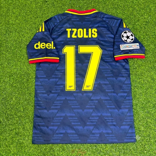 Christos Tzolis Arsenal Away New Season 2027 Jersey Kit Soccer Trikot Maillot Maglia