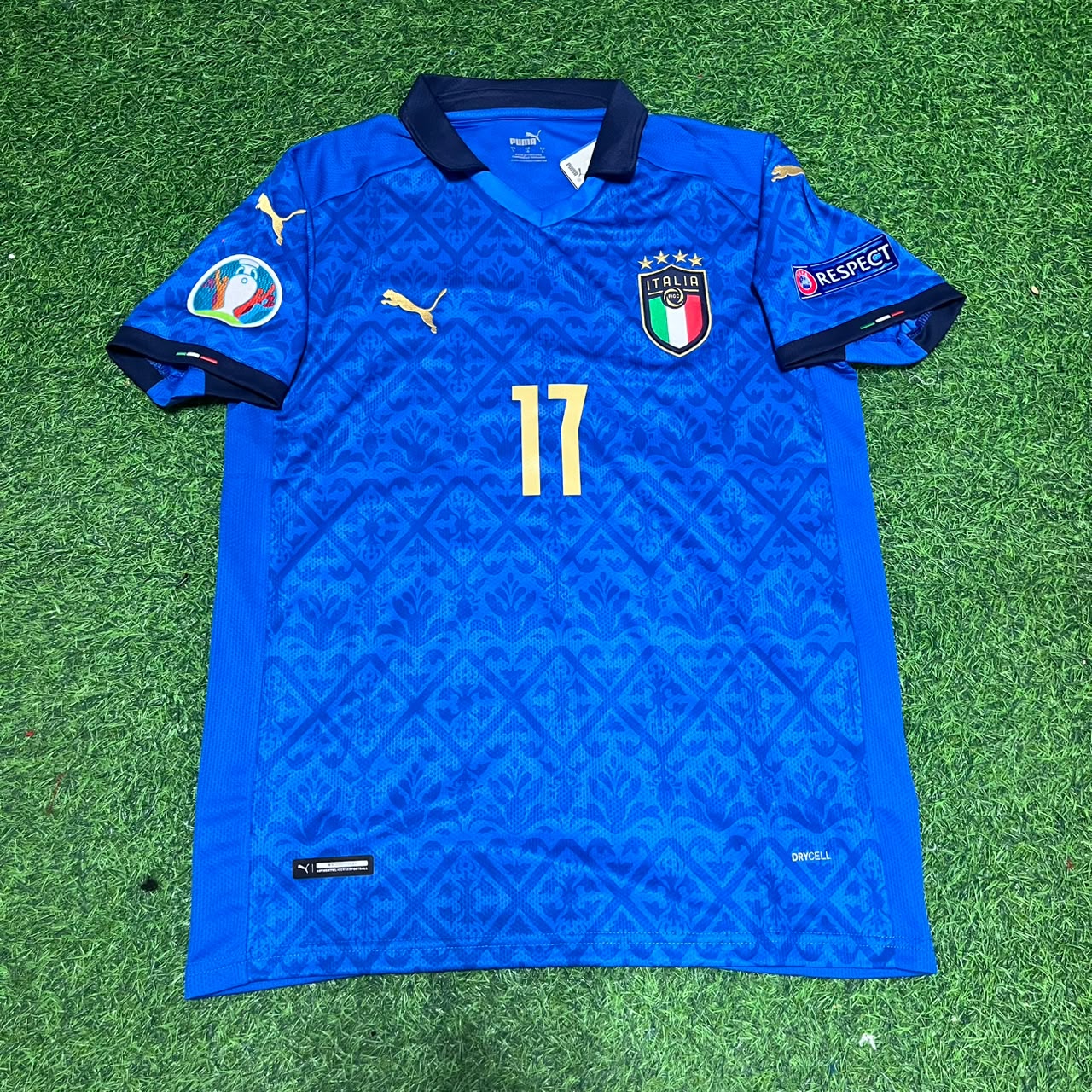 Ciro Immobile #17 – Italy EURO 2020 Final Retro Soccer Jersey – | Trikot | Maillot Soccer Shirt