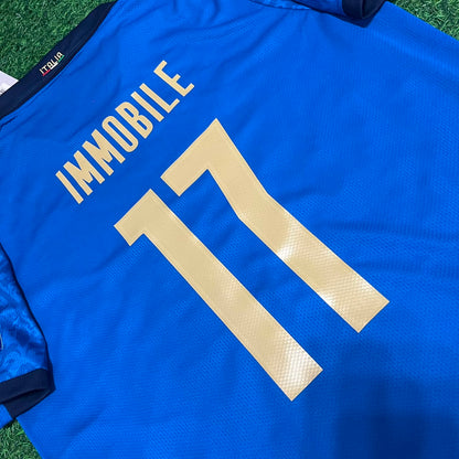 Ciro Immobile #17 – Italy EURO 2020 Final Retro Soccer Jersey – | Trikot | Maillot Soccer Shirt