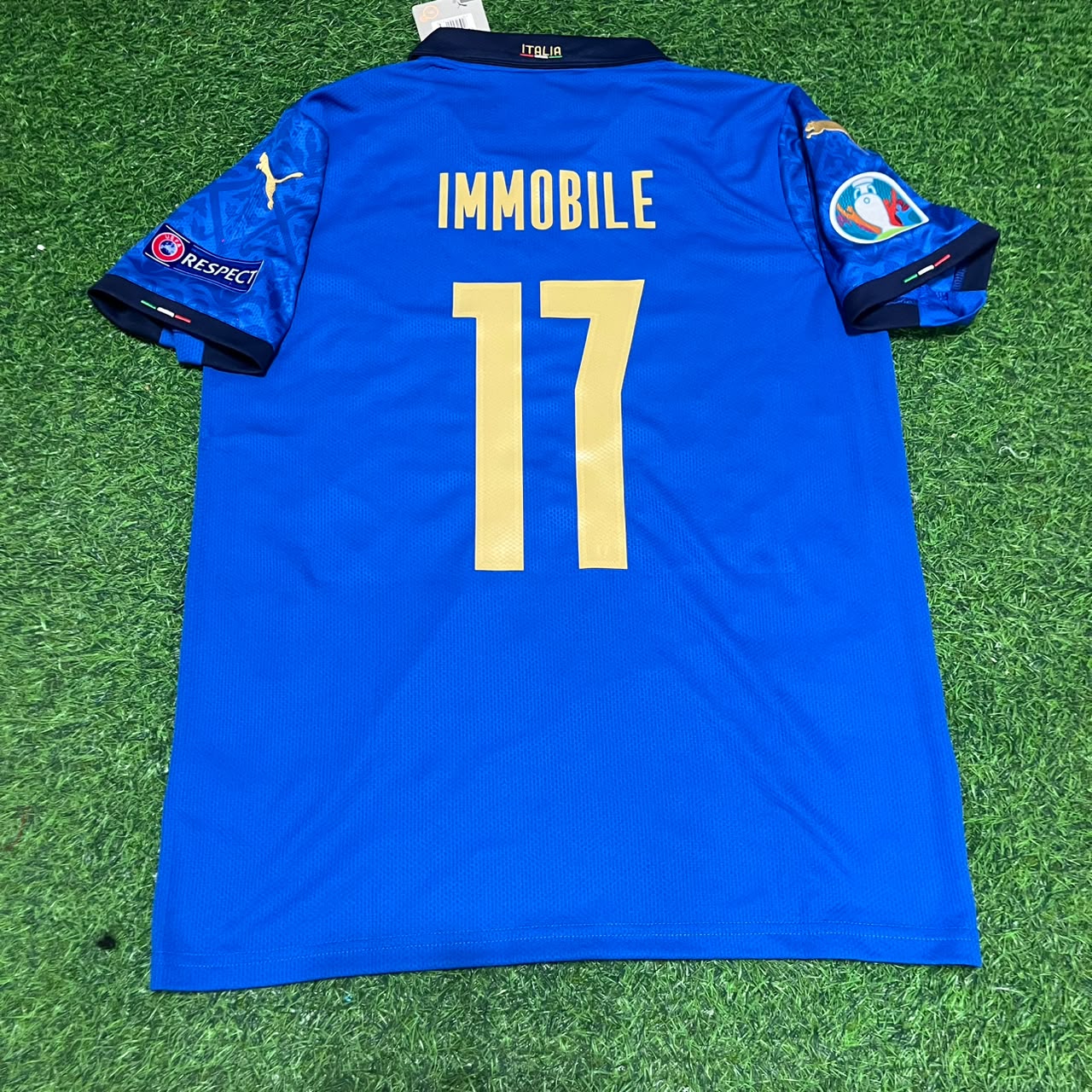 Ciro Immobile #17 – Italy EURO 2020 Final Retro Soccer Jersey – | Trikot | Maillot Soccer Shirt