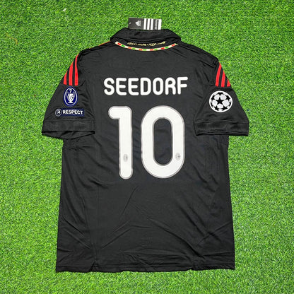 Clarence Seedorf 10 - Milan Third Kit 2011/12 Retro Kit Jersey Maillot Trikot Soccer Shirt