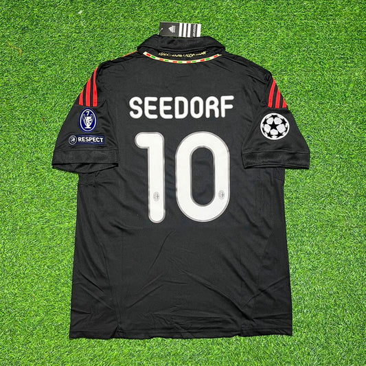 Clarence Seedorf 10 - Milan Third Kit 2011/12 Retro Kit Jersey Maillot Trikot Soccer Shirt