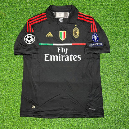Clarence Seedorf 10 - Milan Third Kit 2011/12 Retro Kit Jersey Maillot Trikot Soccer Shirt