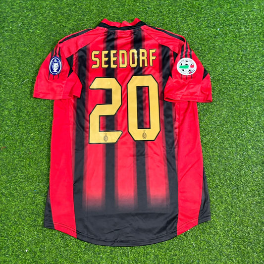 Clarence Seedorf #20 AC Milan 2004 2005 Home Retro Football Jersey