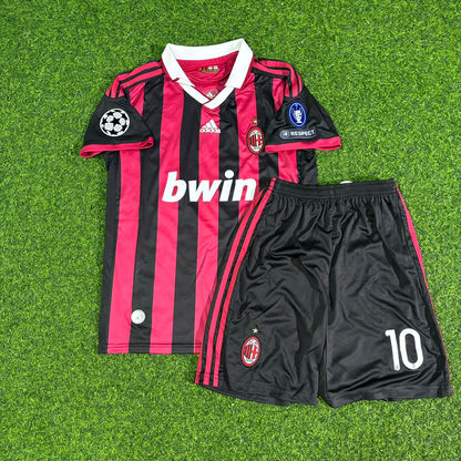 Clarence Seedorf AC Milan 2008-2009 Kids Home Retro Football Jersey