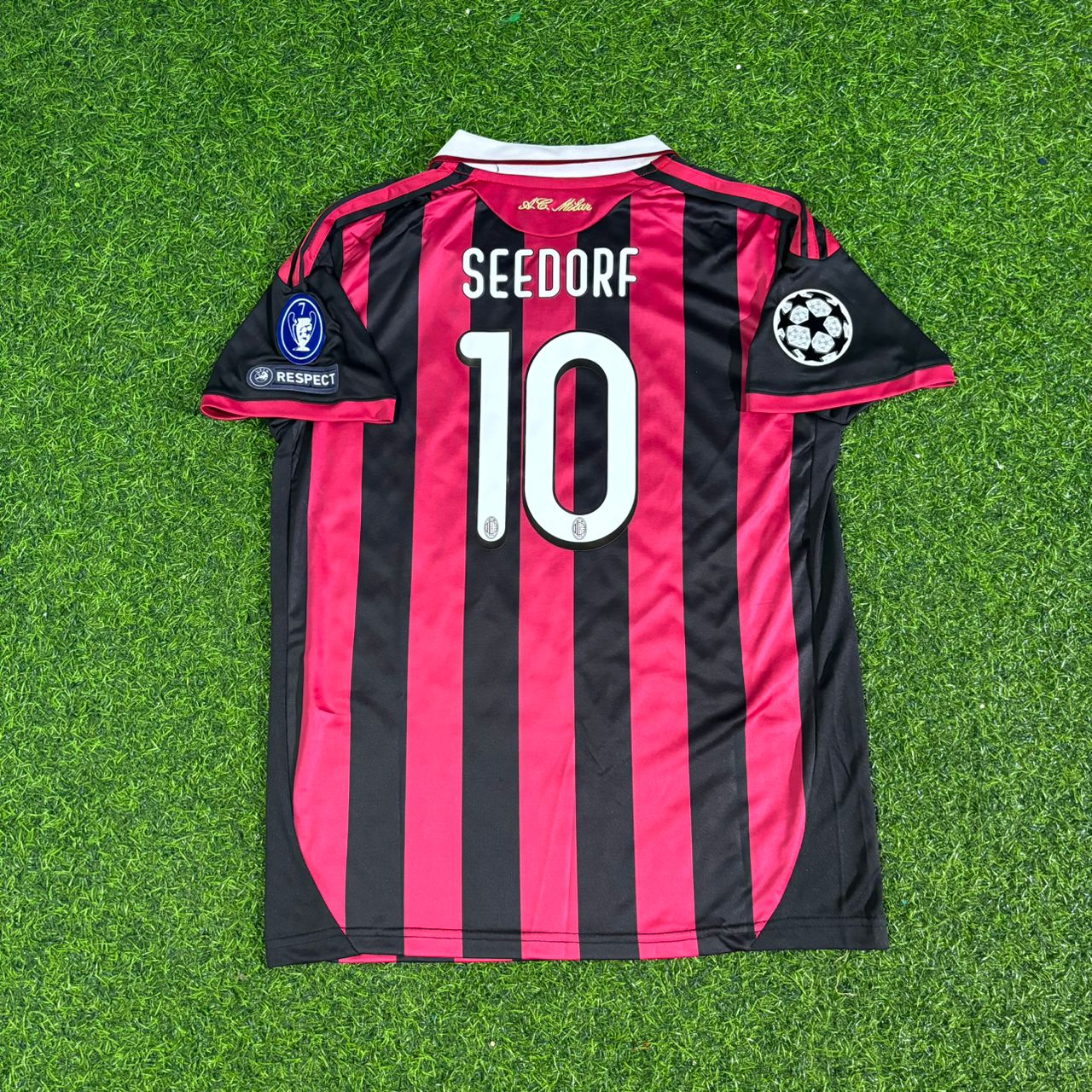Clarence Seedorf AC Milan 2008-2009 Kids Home Retro Football Jersey
