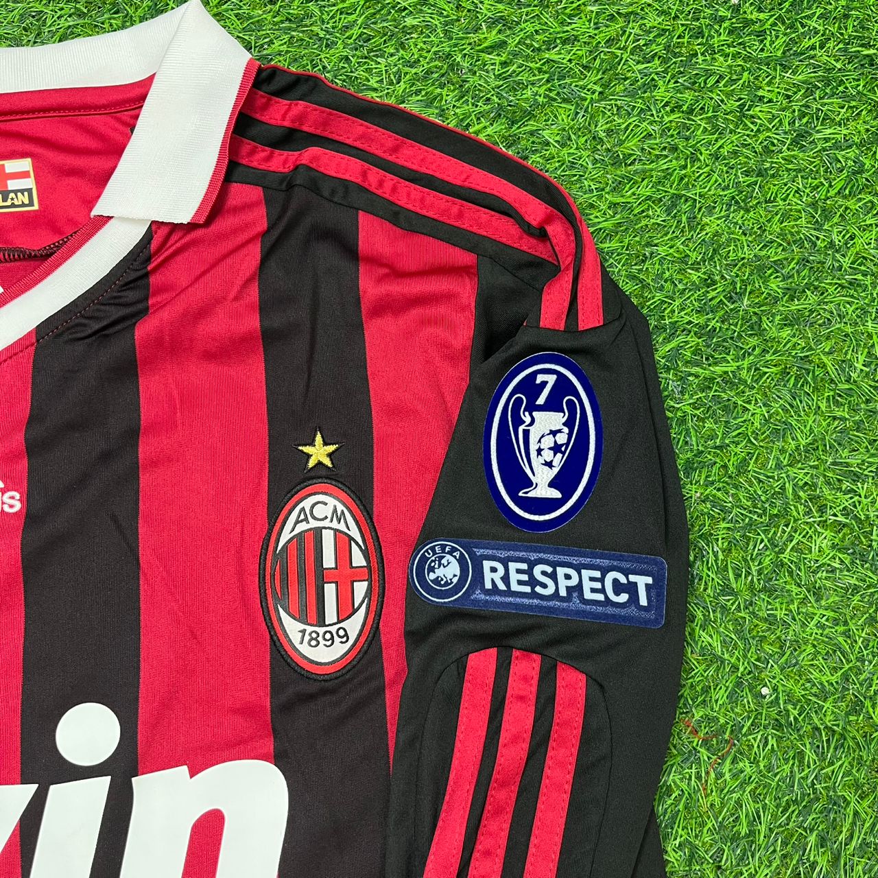 Clarence Seedorf Milan 2009 2011 Retro Long Sleeve Jersey Maillot Trikot Maglia