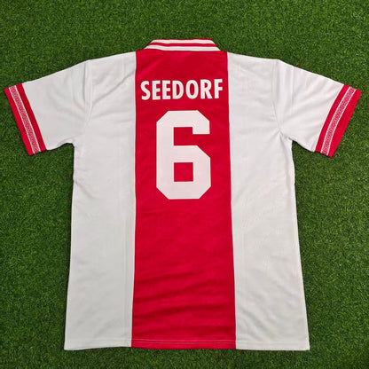 Clarence Seedorf #6 Ajax 1994-1995 Home Retro Football Jersey