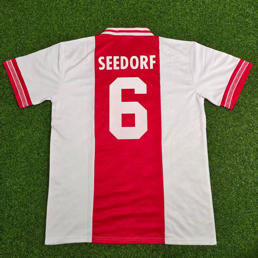 Clarence Seedorf #6 Ajax 1994-1995 Home Retro Football Jersey