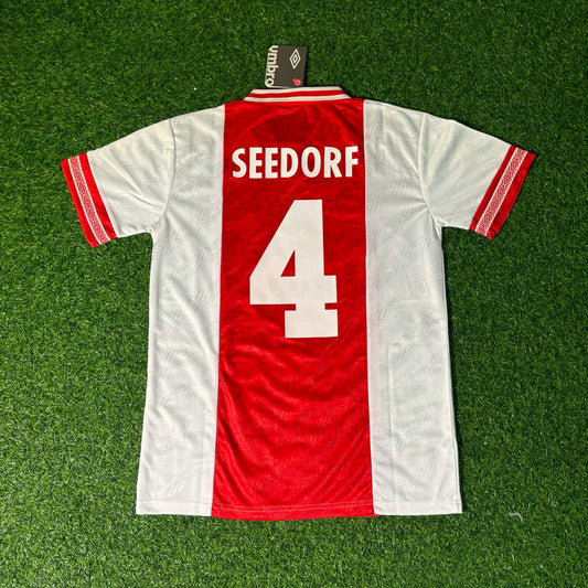 Clarence Seedorf Ajax 1994/95 White Retro Football Jersey