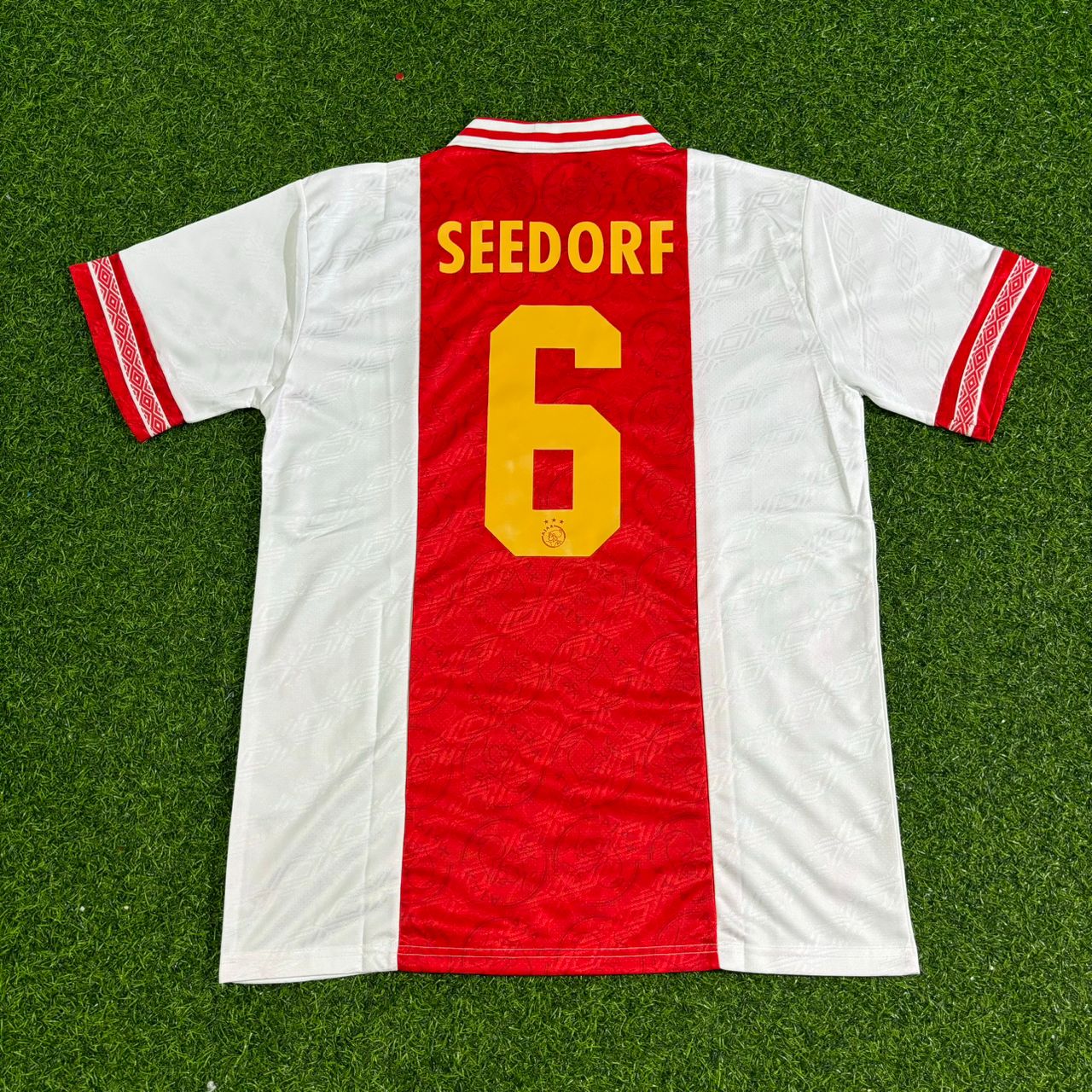 Maillot de football rétro Clarence Seedorf Ajax à imprimé doré
