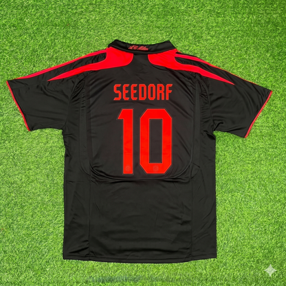 Clarence Seedorf AC Milan 2007-2008 Black Retro Third Football Jersey