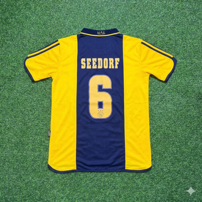 Clarence Seedorf Ajax Retro Yellow Football Jersey