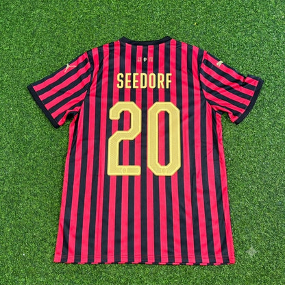 Clarence Seedorf AC Milan 120th Anniversary Special Golden Retro Football Jersey