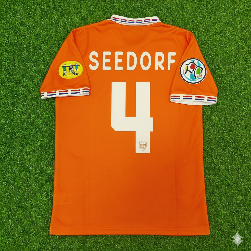 Clarence Seedorf Netherlands EURO 1996 Home Retro Football Jersey