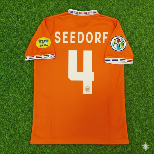 Clarence Seedorf Netherlands EURO 1996 Home Retro Football Jersey