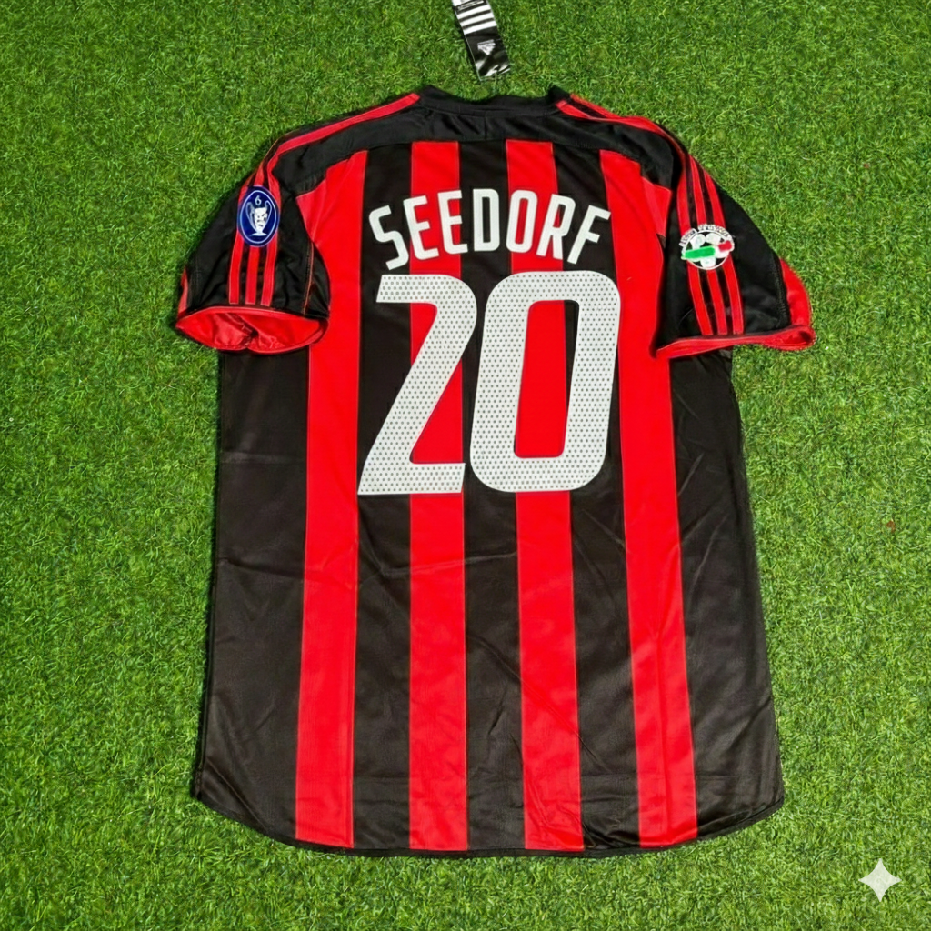 Clarence Seedorf Milan 2003/2004 Home Retro Football Jersey