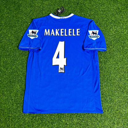 Claude Makelele Chelsea 2003 2005 Season Home Navy Blue Retro Jersey Trikot Soccer Shirt