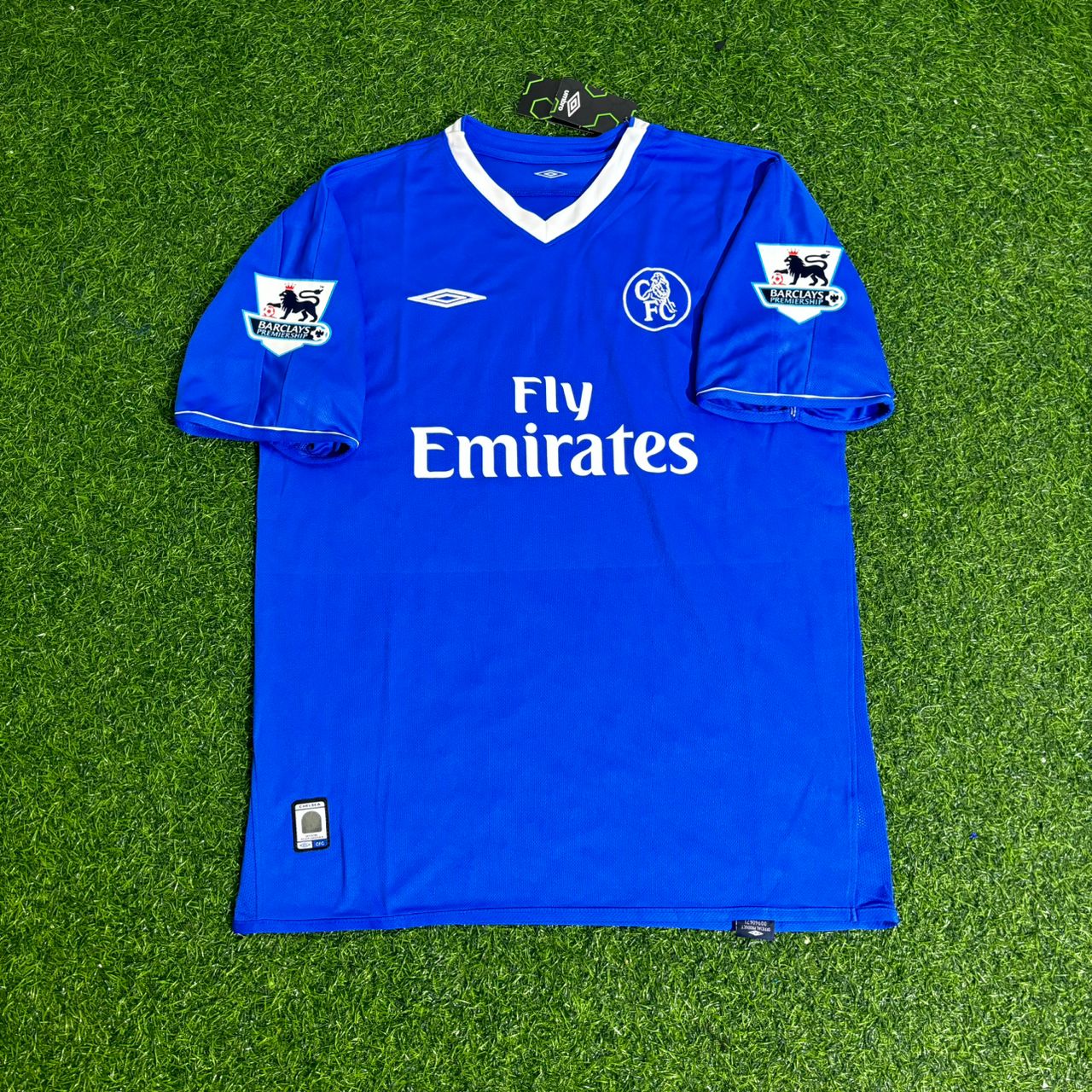 Claude Makelele Chelsea 2003 2005 Season Home Navy Blue Retro Jersey Trikot Soccer Shirt